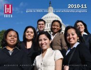 guide to HACU internship and scholarship programs - Hispanic ...