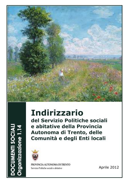 Indirizzario 2012.pdf - Trentinosociale.it