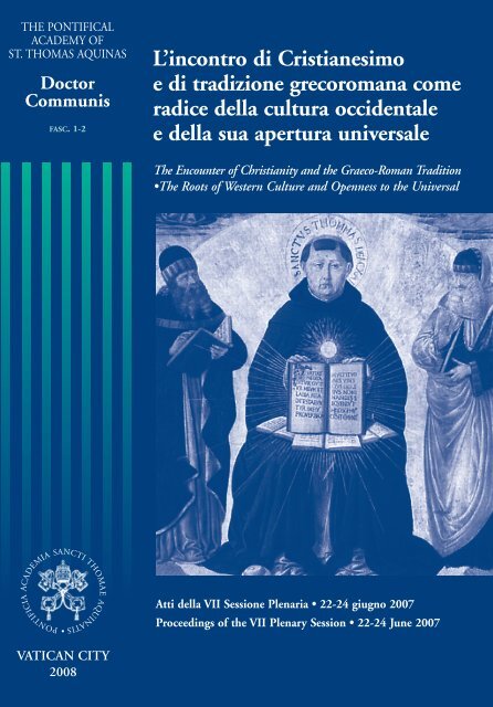 L'incontro di Cristianesimo e di tradizione ... - La Santa Sede