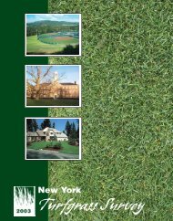 Turfgrass Survey - New York State Turfgrass Association