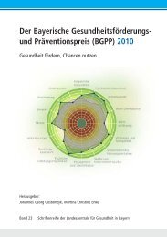 Der Bayerische Gesundheitsförderungs- und Präventionspreis ...