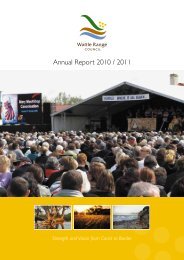 Annual Report 2010 / 2011 - Wattle Range Council - SA.Gov.au