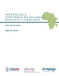 Prevenção e controlo da malária durante a gravidez: Guia ... - Jhpiego