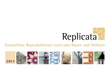 Katalog 2013 als PDF, ca. 32 MB - Replicata
