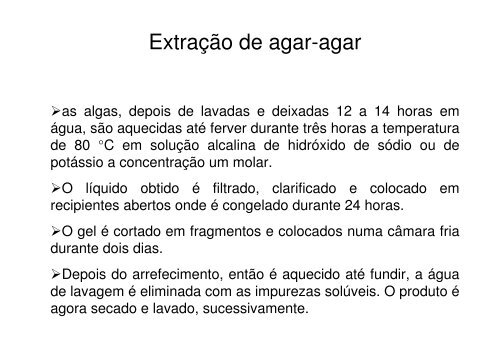 Algas de interesse econÃ´mico - Fernando Santiago dos Santos