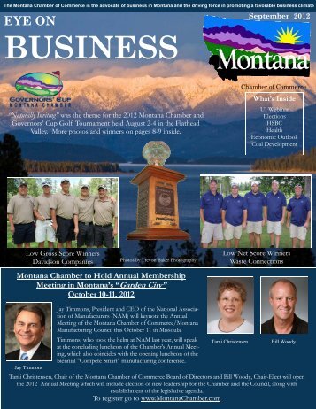 September 2012 EYE on Business - Montana Chamber of Commerce