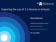 Exploring the use of 1:1 Devices in Schools - University of ...