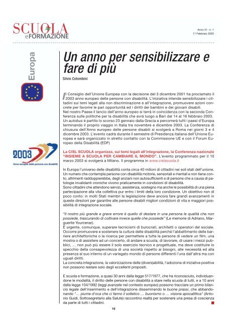 eFORMAZIONE - CISL Scuola