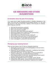 Ice-breakers and other suggestions for your media club - [PDF] - Niace