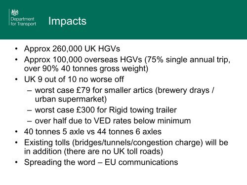 HGV Levy and Charging - untrr