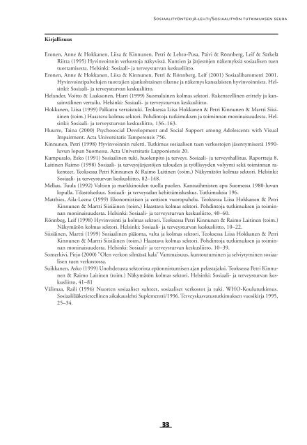 Tutkiva sosiaalityo 2001.pdf - Sosiaalityön tutkimuksen seura