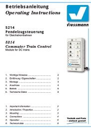 Viessmann Anleitung 5214 - Pendelzugsteuerung