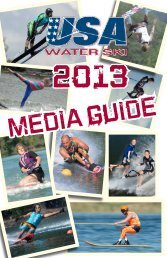 2013 Media Guide - USA Water Ski