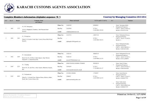 PDF - Karachi Customs Agents Association