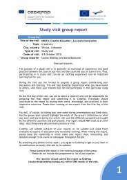 Study visit group report