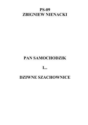 09 - Pan Samochodzik i Dziwne Szachownice - Zbigniew Niena…
