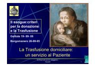 La Trasfusione domiciliare: un servizio al Paziente - ASL 13 Novara