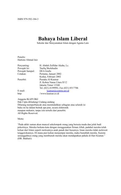 Bahaya Islam Liberal