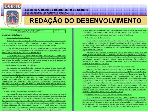 Justificar - Escola de Comando e Estado-Maior do ExÃ©rcito