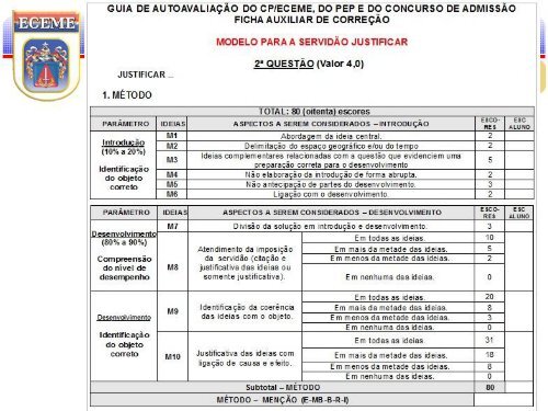 Justificar - Escola de Comando e Estado-Maior do ExÃ©rcito