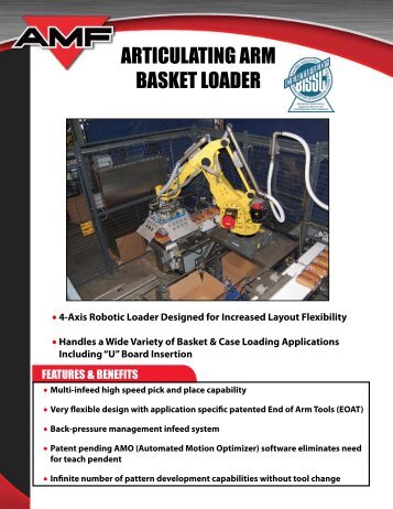 ARTICULATING ARM BASKET LOADER - AMF Bakery Systems