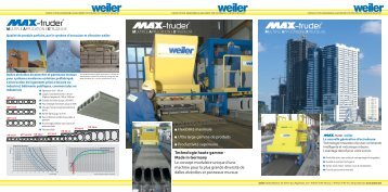 multiple application extrudeuse - weiler