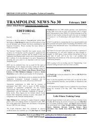 trampoline news 30 - Gillingham Jumpers Trampoline and Gymnastics