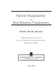 Optical Manipulation Bose-Einstein Condensates - Physics