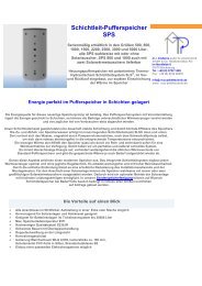 Schichtleitspeicher SPS - mp moderne pellet- und solartechnik GmbH