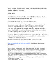 MED 607/I2T2 Projectâ5 day lesson plan on geometric probability ...