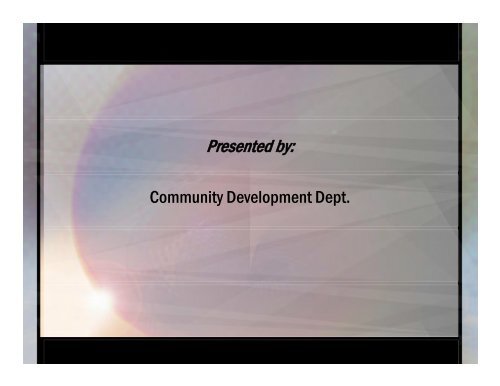 SmartCode Powerpoint Presentation - City of Post Falls