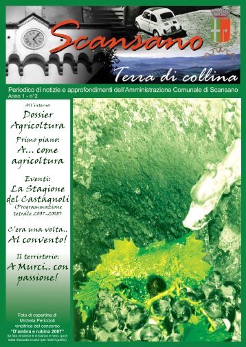 Il secondo numero del periodico comunale "Scansano terra di collina"