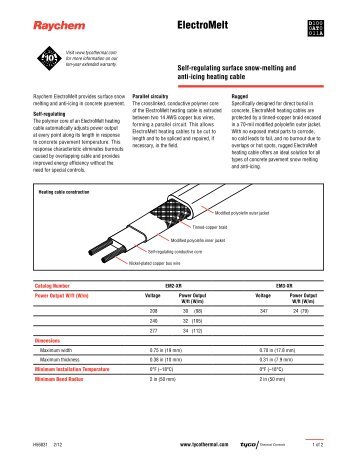 ElectroMelt - Tyco Thermal Controls