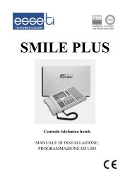 Manuale Smile Plus - Esse-ti Telecomunicazioni