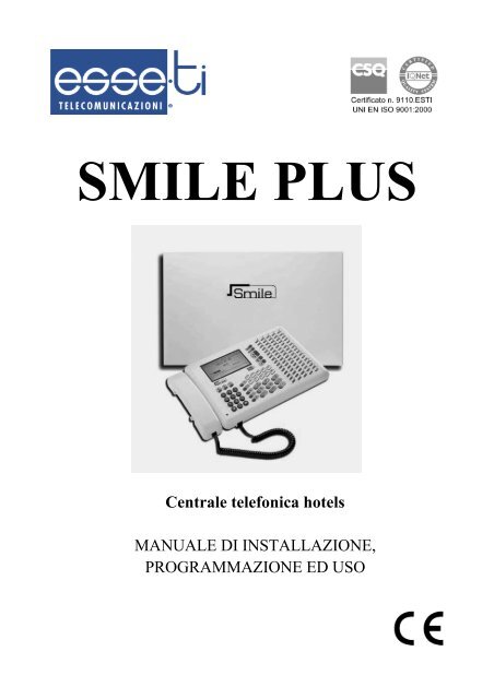 Manuale Smile Plus - Esse-ti Telecomunicazioni