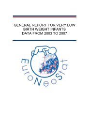 General Report ENS - Neonatal European Information System