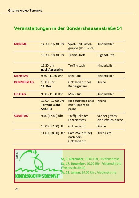 Friedensbote - Evangelische Kirchengemeinde Frieden und ...