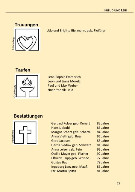 Friedensbote - Evangelische Kirchengemeinde Frieden und ...