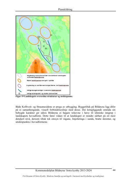 Planskildring kommunedelplan BildÃƒÂ¸yna - Fjell kommune