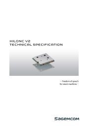 Sagemcom HiLoNC V2 Technical Specification