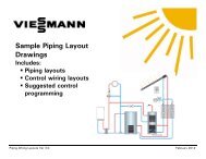 Sample Piping Layout Drawings Includes - Viessmann