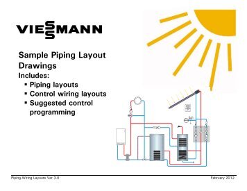 Sample Piping Layout Drawings Includes - Viessmann