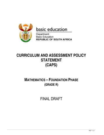 curriculum and assessment policy statement (caps) - Department of ...