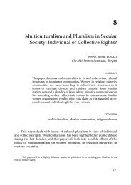 Multiculturalism and Pluralism in Secular Society: Individual or ...