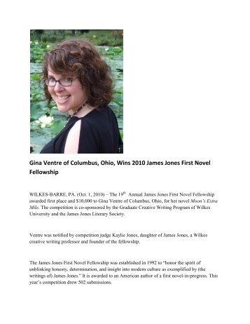 Gina Ventre - the Web Pages of the James Jones Literary Society