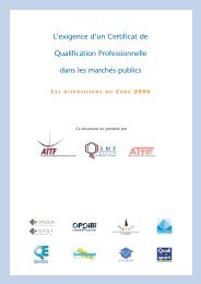 L'exigence d'un Certificat de Qualification Professionnelle ... - CNRS