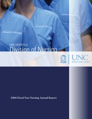 Division of Nursing - UNC Health Care