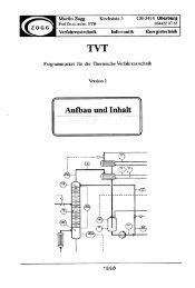 InhaltsÃ¼bersicht - of Martin Zogg