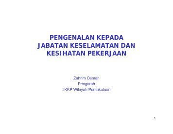 jabatan keselamatan dan kesihatan pekerjaan