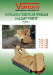 trituradora forestal de artillos mulchet forest tfvj